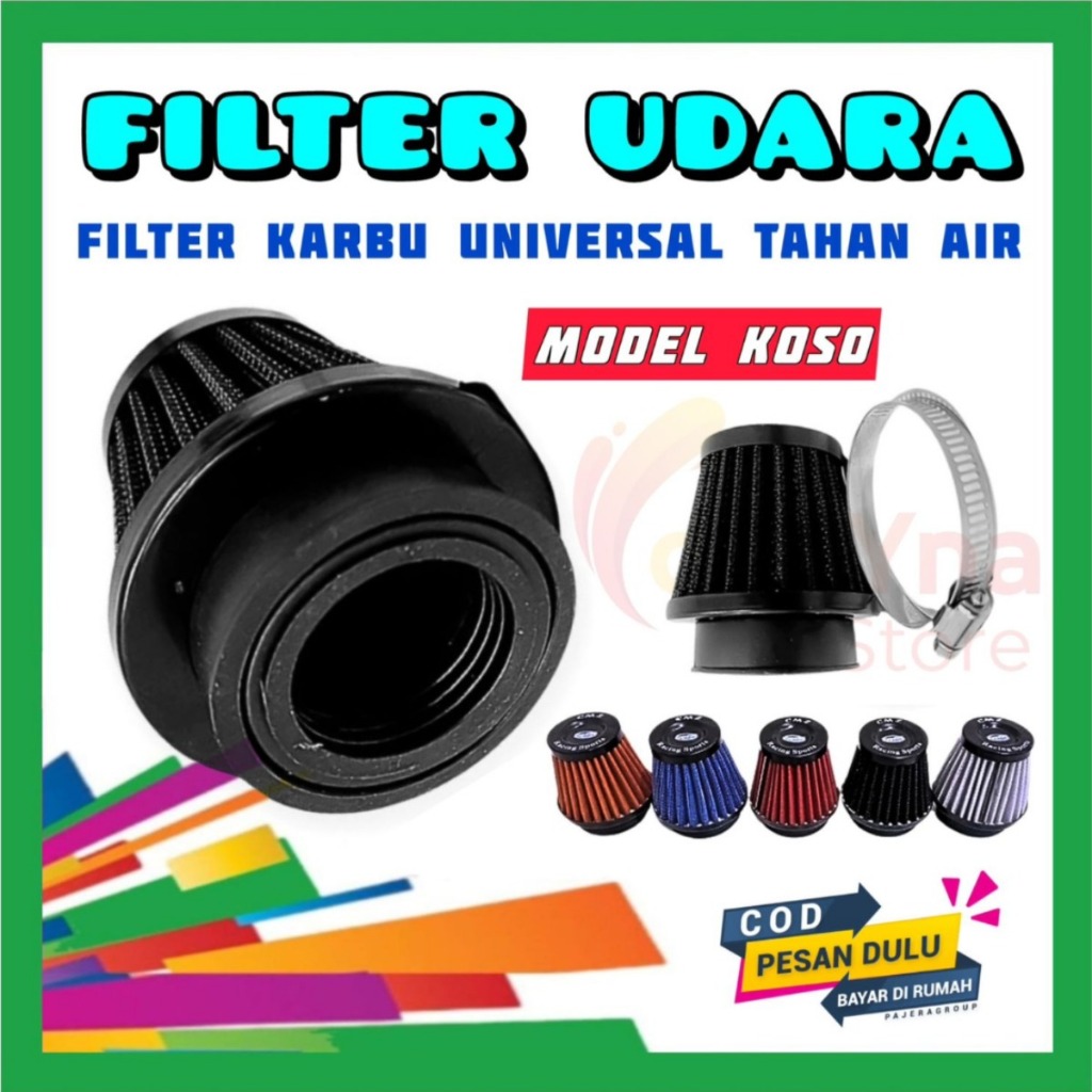 Filter Karbu Karburator Filter Saringan Udara Motor Universal  Variasi Pe24 Pe 26 Pe 28 Mio Supra X 