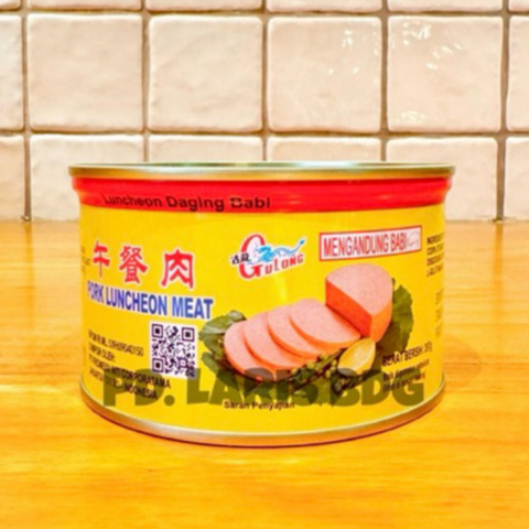 

GULONG PORK LUNCHEON MEAT 397GR (HAM WOST DAGING BABI GULONG / MALING DAGING BABI OLAHAN / NON HALAL)