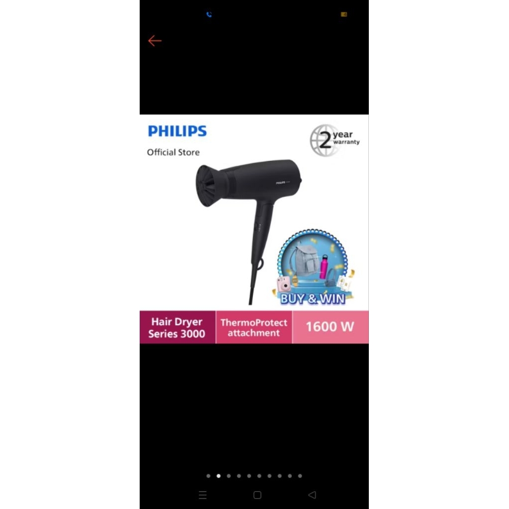 philips hair dryer