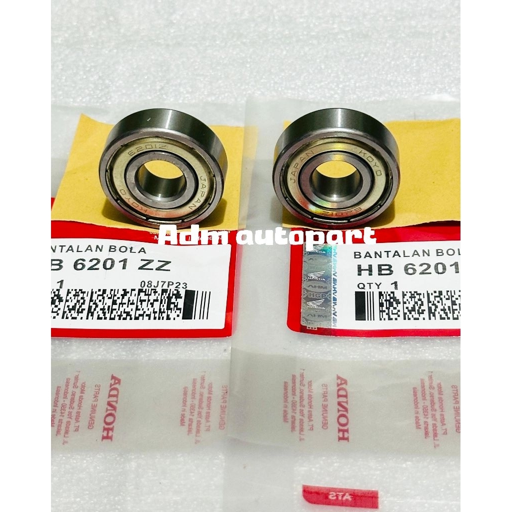 Bearing laher Roda depan set kanan kiri 6201zz 2PCS Vario 125 Fi old Vario 125 esp led Vario 125 New