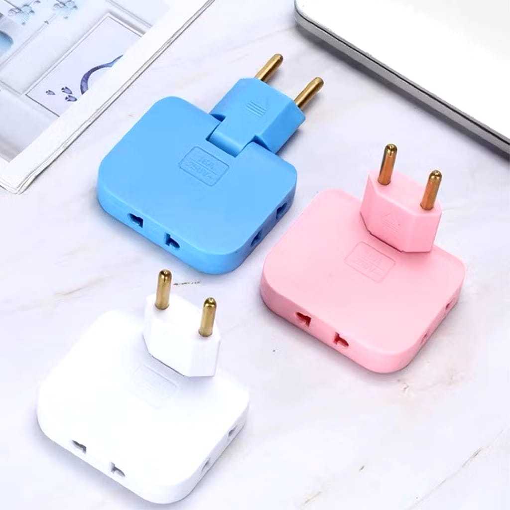 Colokan Lipat / Steker Lipat 3 in 1 ATN 640 / Power Converter Steker Sambungan Colokan Listrik