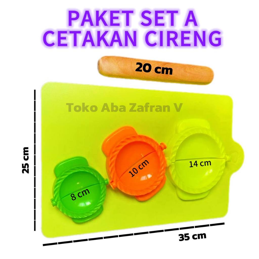 Cetakan Pastel Cireng Isi Jumbo Sedang Kecil Plastik