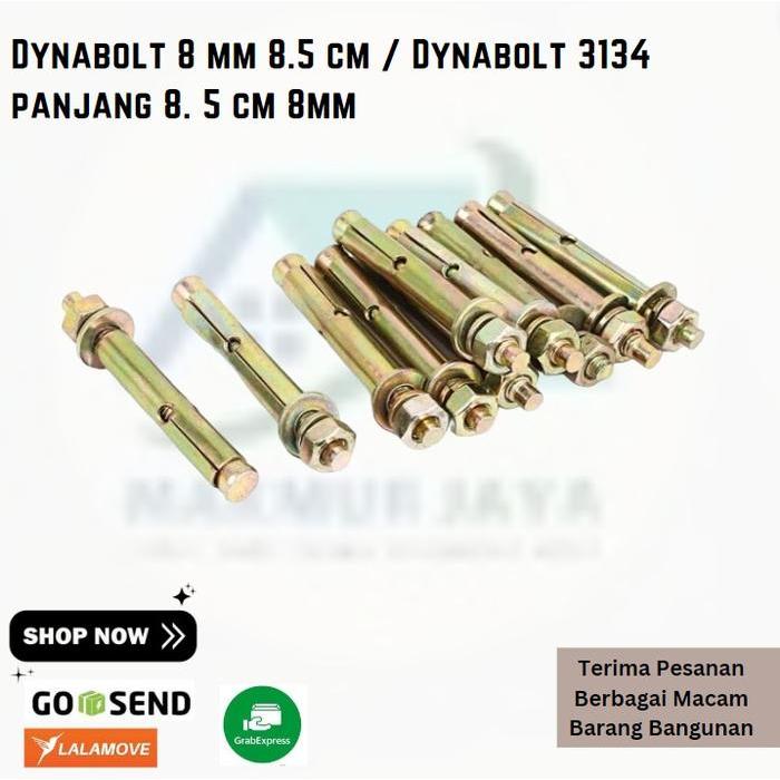 Dynabolt 8 mm 8.5 cm / Dynabolt 3134 panjang 8. 5 cm 8mm