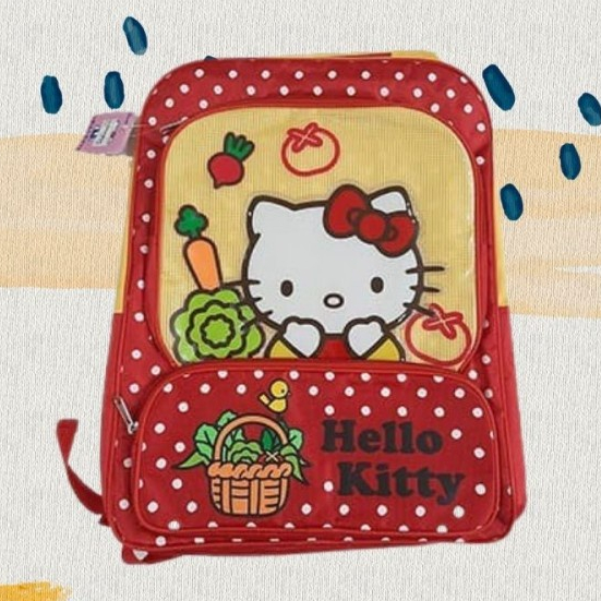 Tas Sekolah Anak Perempuan Ransel Hello Kitty Red FY3447