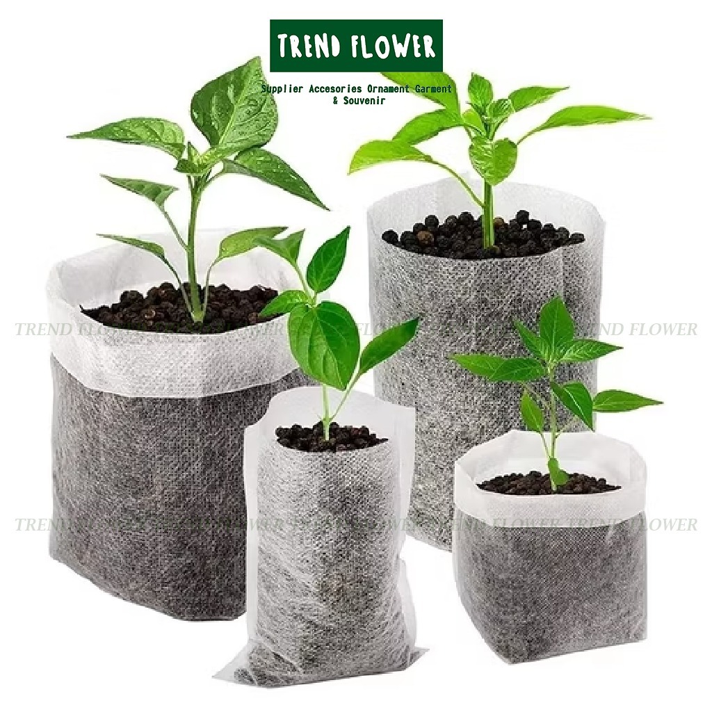 Biodegredable polybag semai non woven nursery pot disposable polybag