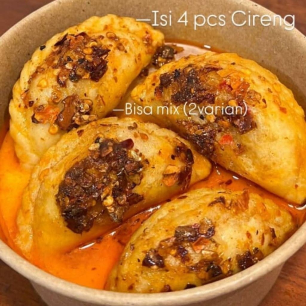 

CIRENG BESAR ISI 4 PCS + KUAH PEDAS + CHILI OIL