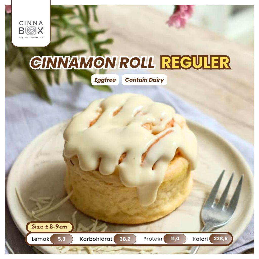 

CINNAMON ROLL REGULER/ROTI ROLL
