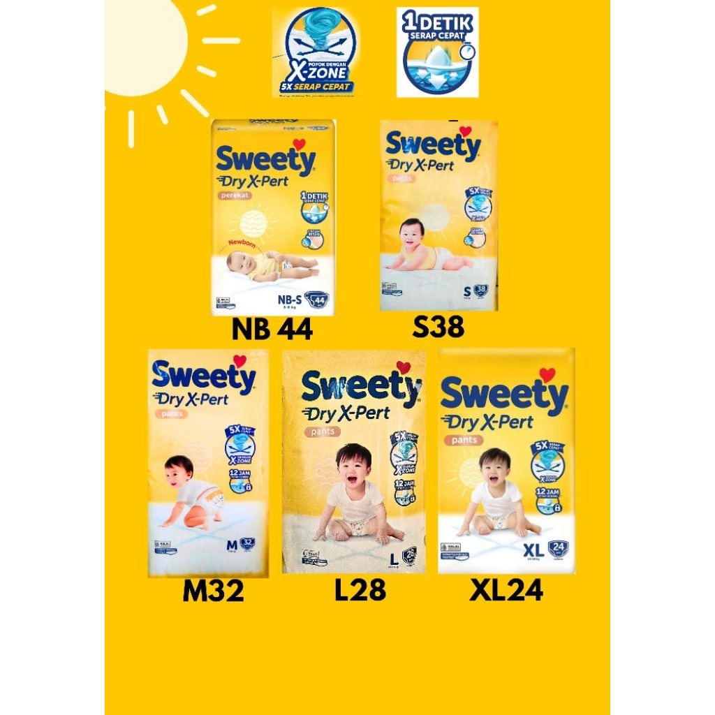 Sweety Bronze Popok Bayi Celana ukuran NB,S,M,L,XL