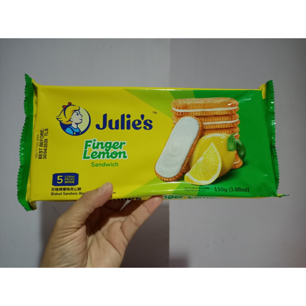 

JULIE'S BISKUIT PERISA LEMON / JULIE'S FINGER LEMON / JULIE'S SANDWICH / JULIE'S BISKUIT / BISKUIT FINGER LEMON / PERISA LEMON