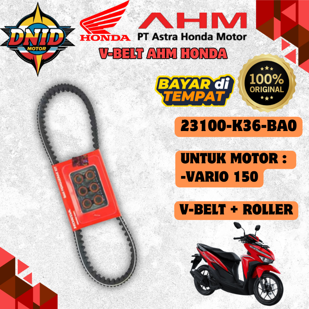 V-BELT ROLLER MOTOR VARIO 150 K36 AHM HONDA ORIGINAL