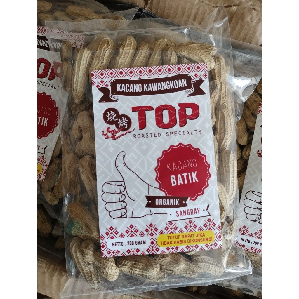 

TOP Kacang Batik Kawangkoan Khas Manado / Kacang Batik Sangray Siap Makan | Berat Bersih 200gr