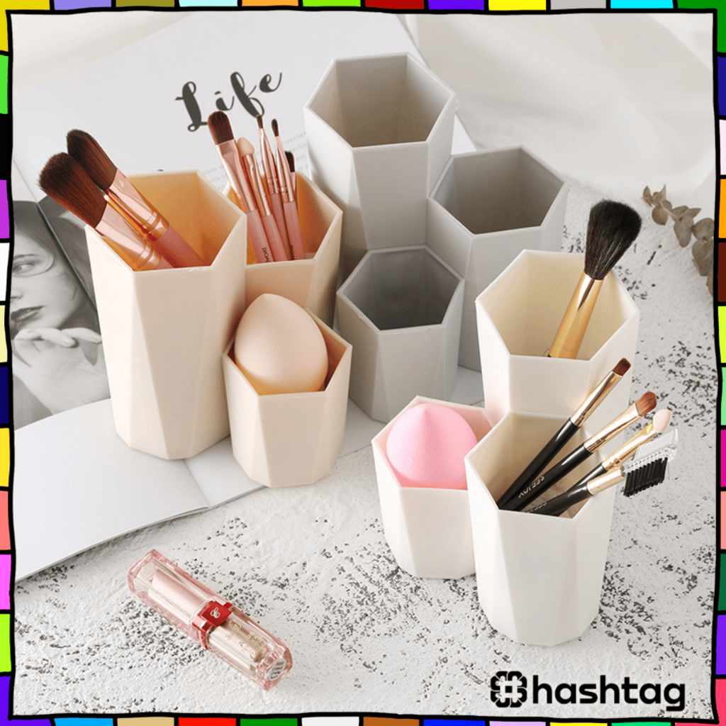 

#️⃣ HL0246 Pen Holder Rak Kosmetik Tempat Makeup Alat Tulis Perhiasan Mini Box Organizer Serbaguna Murah Import