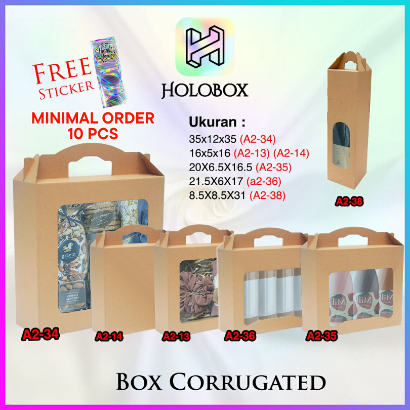 Box Hampers / Kardus / Kotak Kado / Dus Souvenir / Dus Botol / Gift Box / Box Packing / A2-14