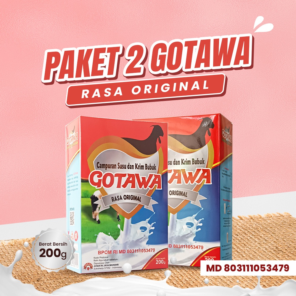 

Paket 2 Gotawa Susu Kambing Etawa Rasa Original Tinggi Protein Dan Kalsium Bpom 200 Gram