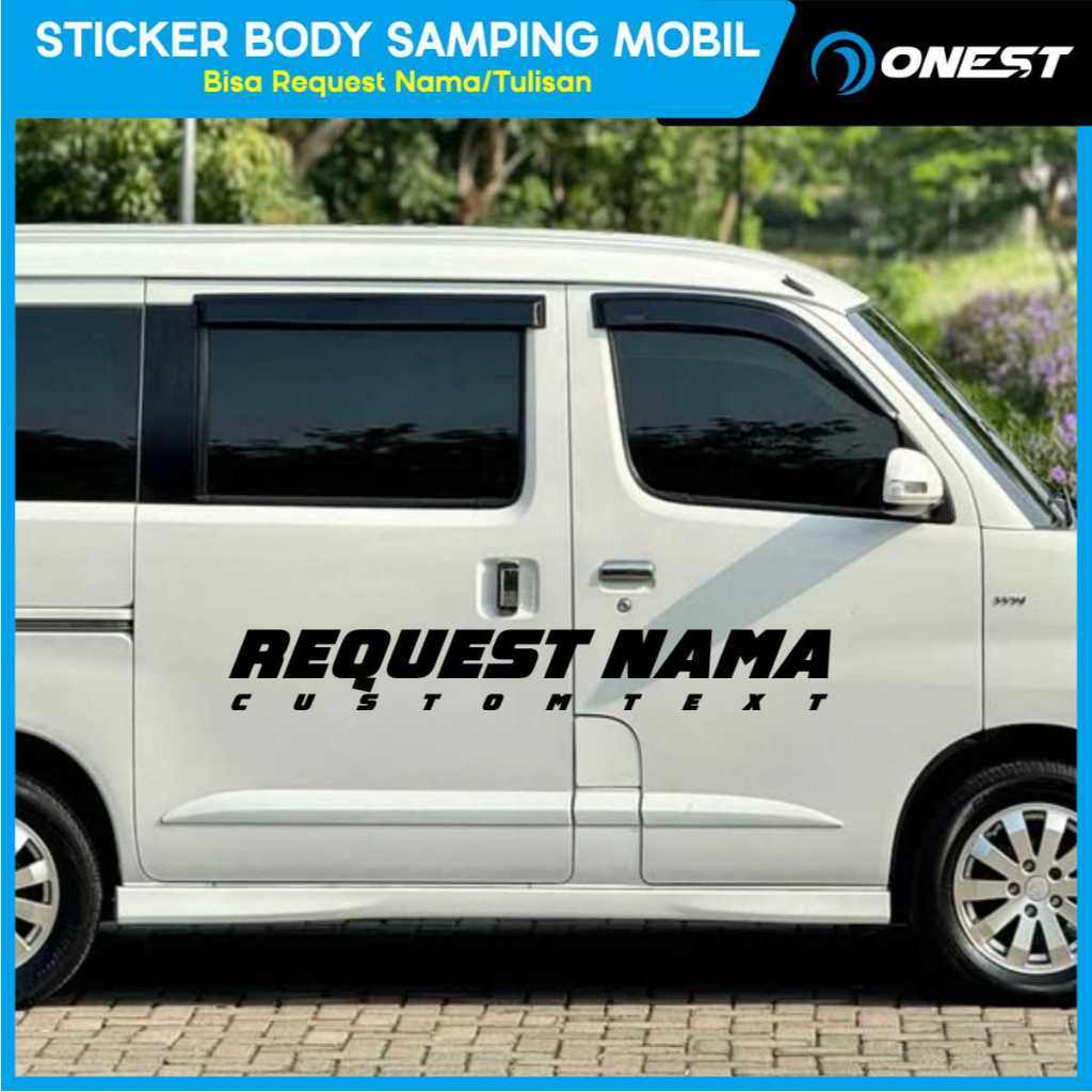 Stiker Motor Body Samping Custom Nama Cutting Sticker