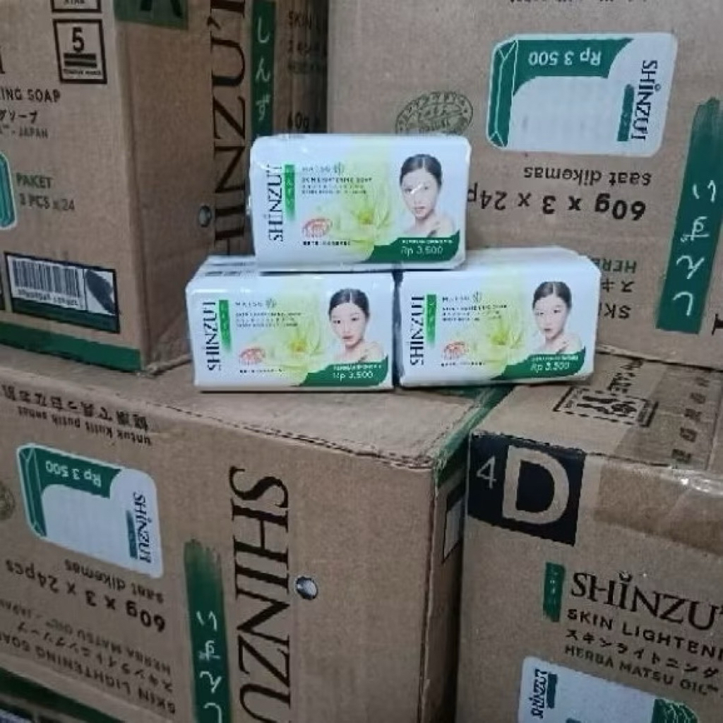 1 Dus Sabun Shinzui 60gr Sabun Mandi Batang Shinzui Mencerahkan Kulit