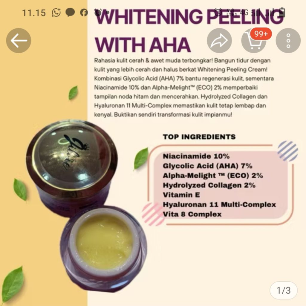 cream kelupas jilvie bpom