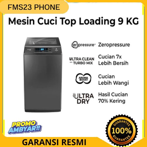 MESIN CUCI POLYTRON PAW 9028Y / MESIN CUCI POLYTRON 1 TABUNG 9KG Garansi Resmi