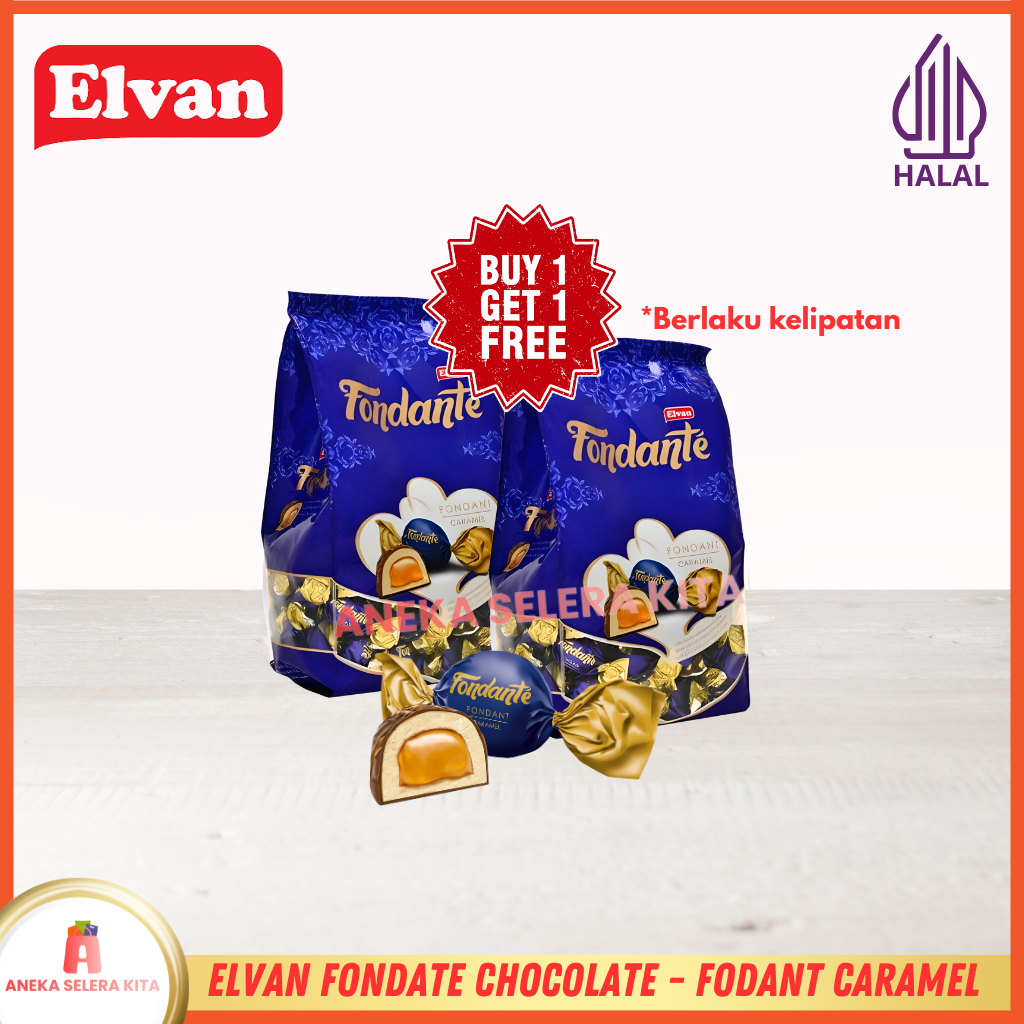 

Elvan Fondante Chocolate Caramel - Coklat Turki Halal 120g