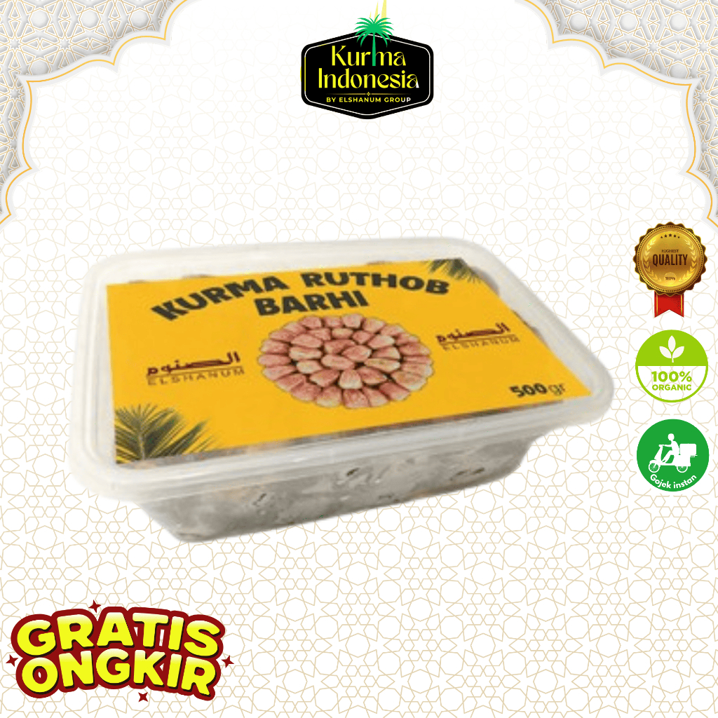 

Kurma Ruthob Barhee 500gr / Barhee Dates / Kurma Burhee / Kurma Barkhi Date Original