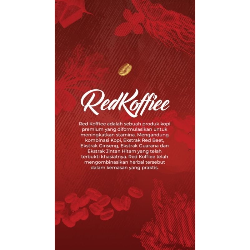 

Kopi Merah Original Red Koffiee Armina Daily 1 box isi 10 saset