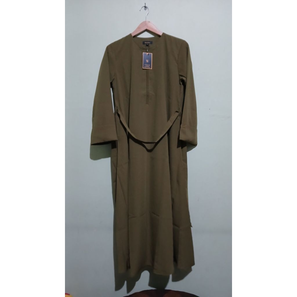 ( NEW) ABAYA BASIC TURKEY WOOLPEACH LUX
