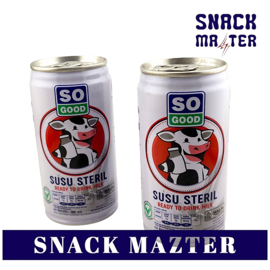 

So Good / Real Good Susu Steril Kaleng - Netto 189 ml
