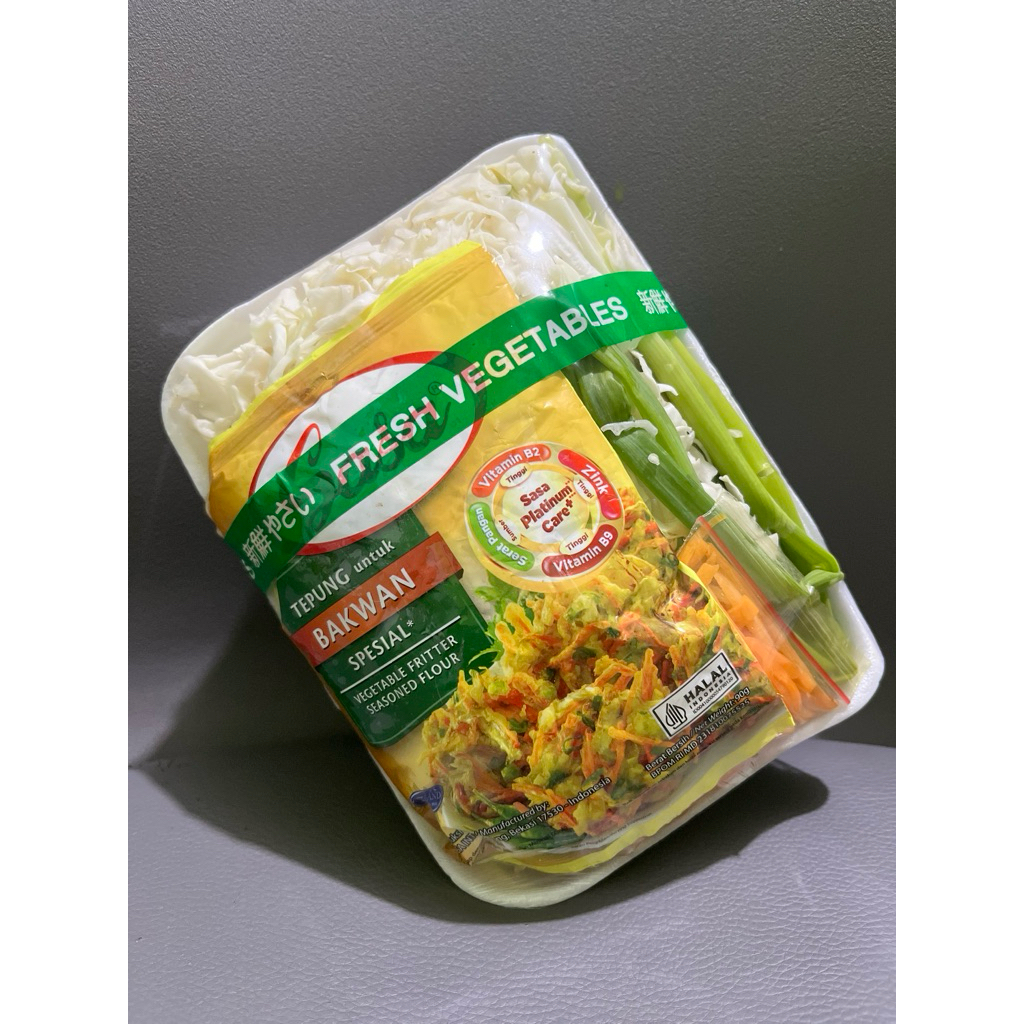 

bakwanan siap masak+tepung sasa / keranjang sayur bekasi