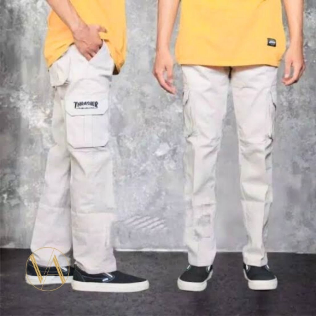 TERLARIS Celana Cargo Panjang Pria Thrasher Original premium