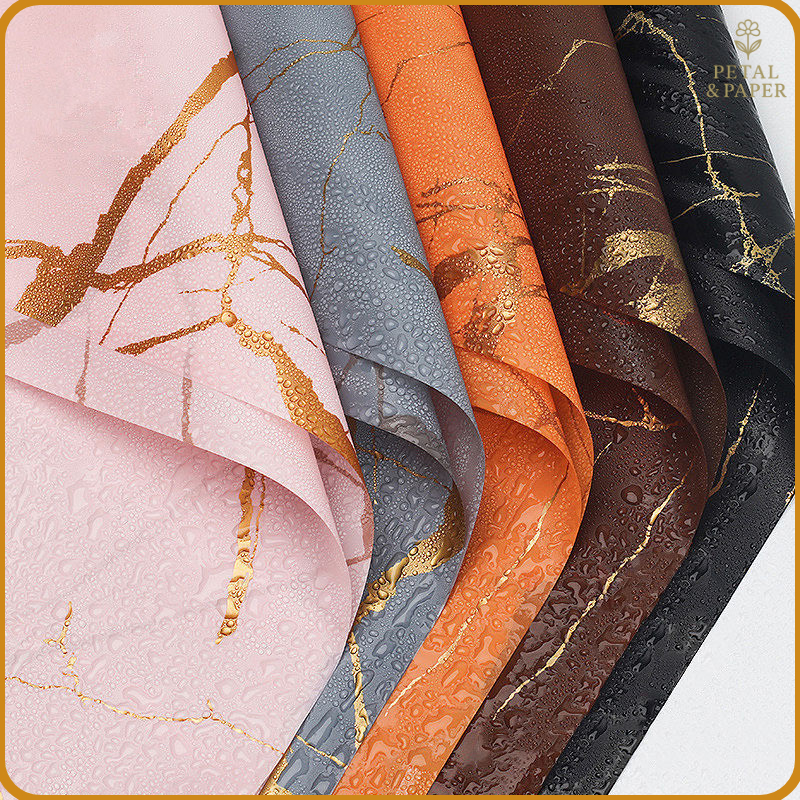 

Flower Wrapping Kertas Bunga Buket Flower Paper Cellophane Marble Florist Ecer KB20