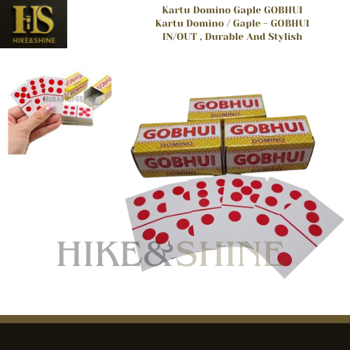 Kartu Domino Gaple Berbahan Kertas Kalong Gobhui