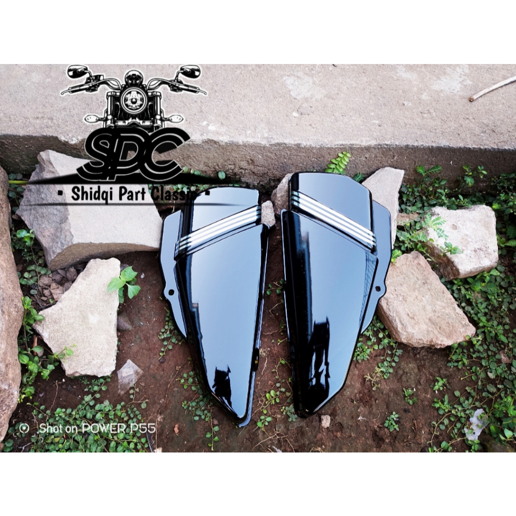 PROMO COD Cover Caver Aki List Yamaha Rx King New Rx K Rx Special Warna Hitam Bok Tutup Accu List St