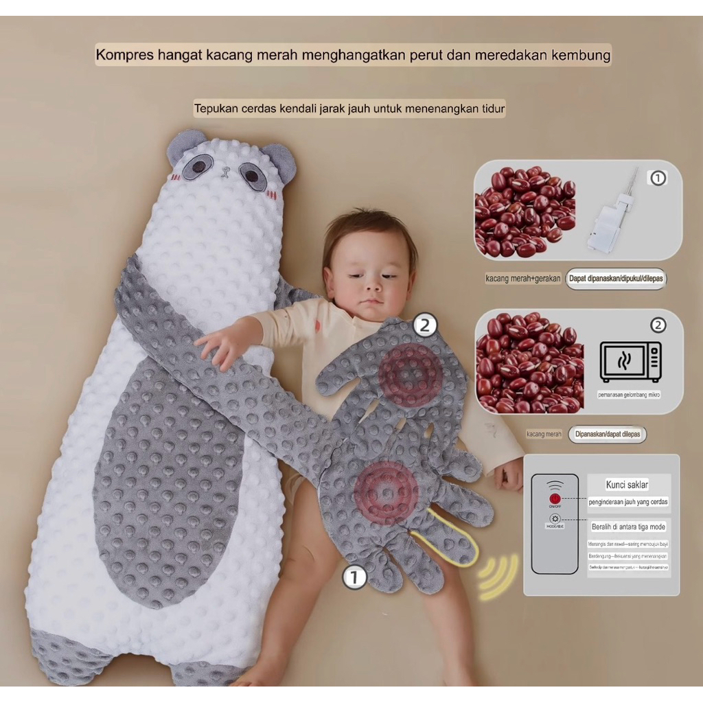 RURUI - Boneka temani bayi tidur tangan pintar smart hand doll otomatis menepuk pantat bayi