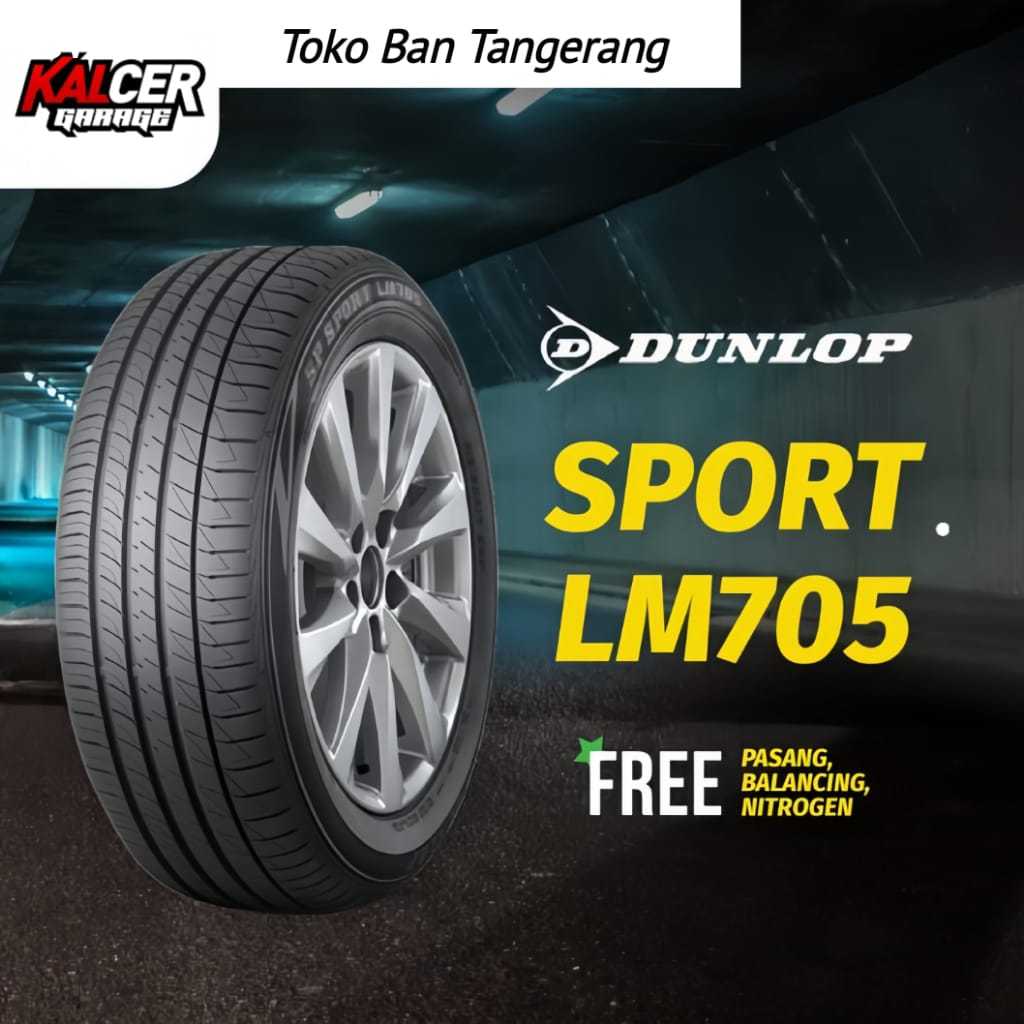 BAN MOBIL DUNLOP 195 55 R16 LM705 BAN MOBIL ERTIGA AVANZA FREED FORD FIESTA RING 16