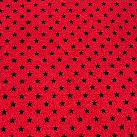 Kain Flanel Motif Bintang - Polkadot / Kain Boneka / Kerajinan / Bahan Diy Kain Flanel meteran