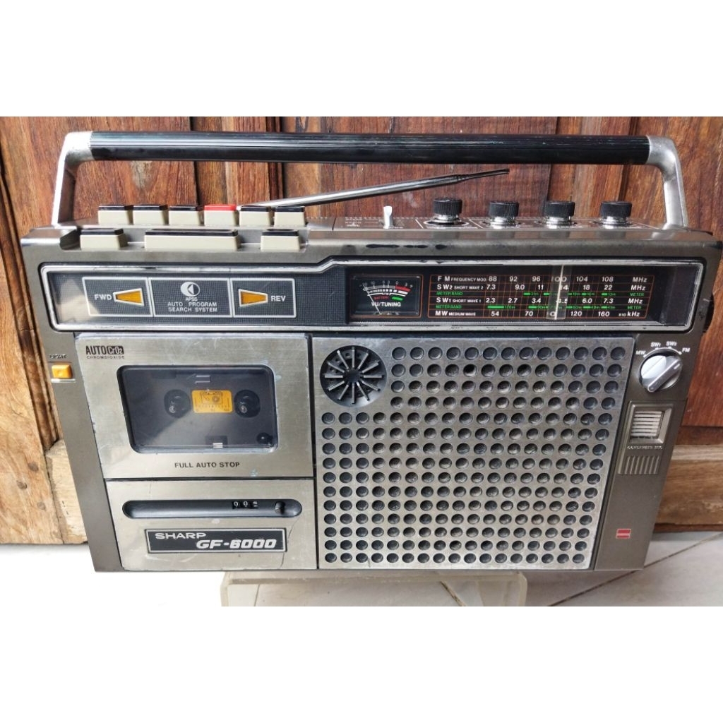 radio tape compo jadul Sharp gf-6000 normal