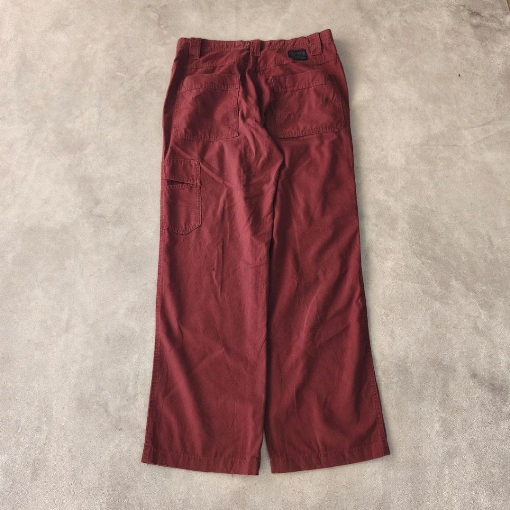 celana panjang pria outdoor hiking gunung Columbia merah bata