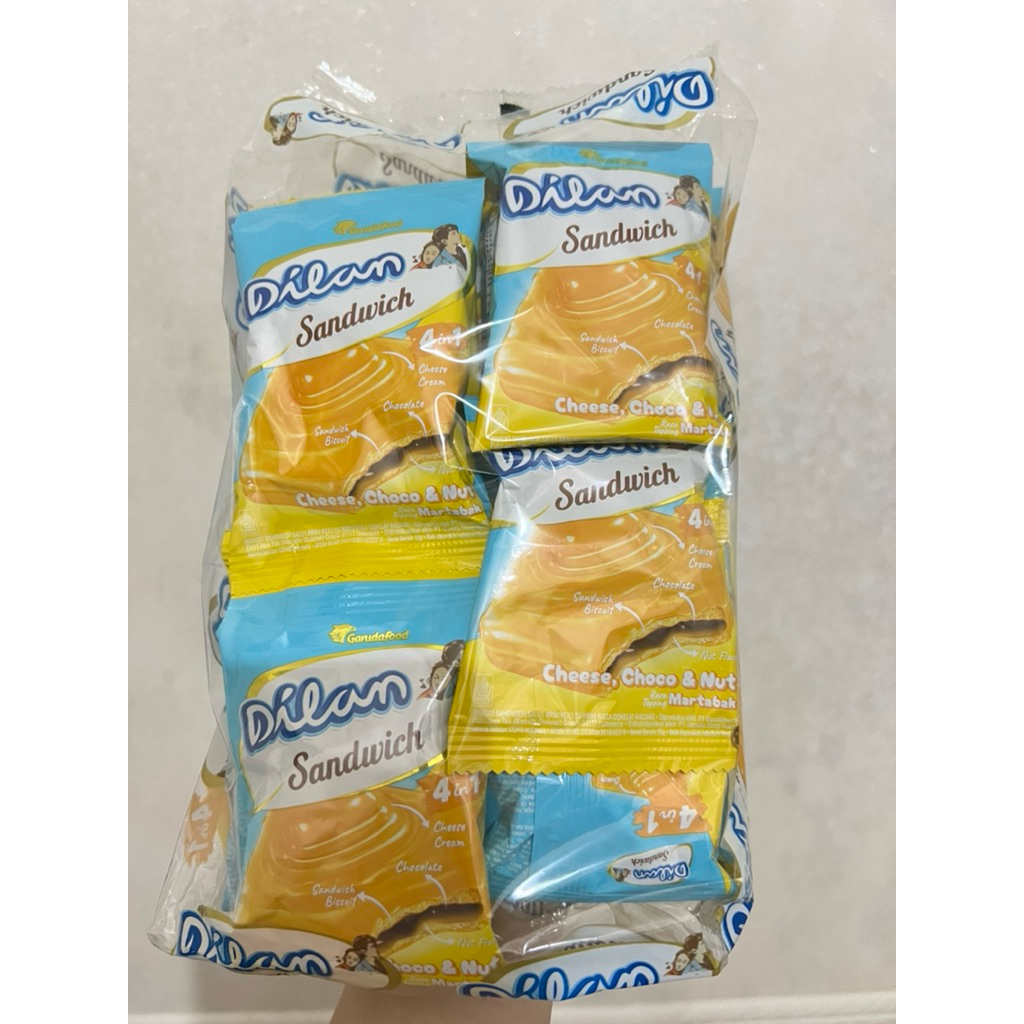 

Biskuit Dilan rasa choco & nut 1 pack isi 20 pieces