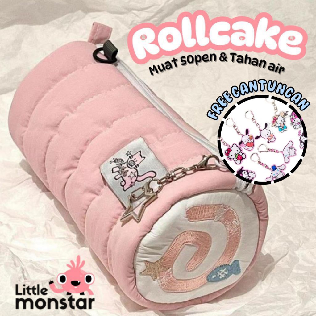 

Tempat Pensil Lucu Bentuk Rollcake | Tahan Air | Muat 50pen | FREE GANTUNGAN KUNCI