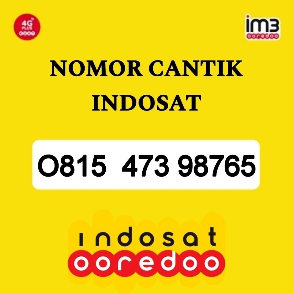 Nomor Cantik Indosat Kartu Perdana Perdana IM3 98765