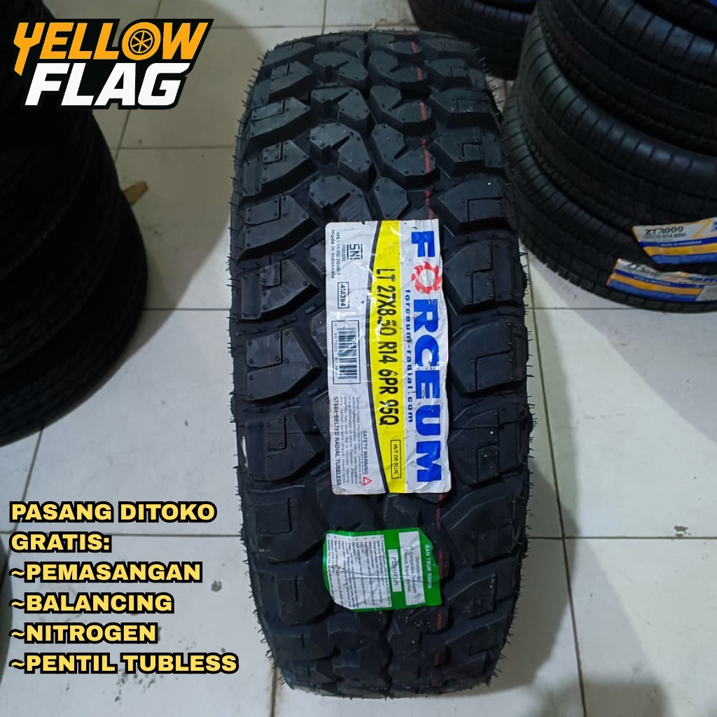 Ban Mobil Offroad Ring 14 Ukuran 27 8,50 R14 Merk  Forceum M/T 08 PLUS Murah Ban Pacul Ring 14