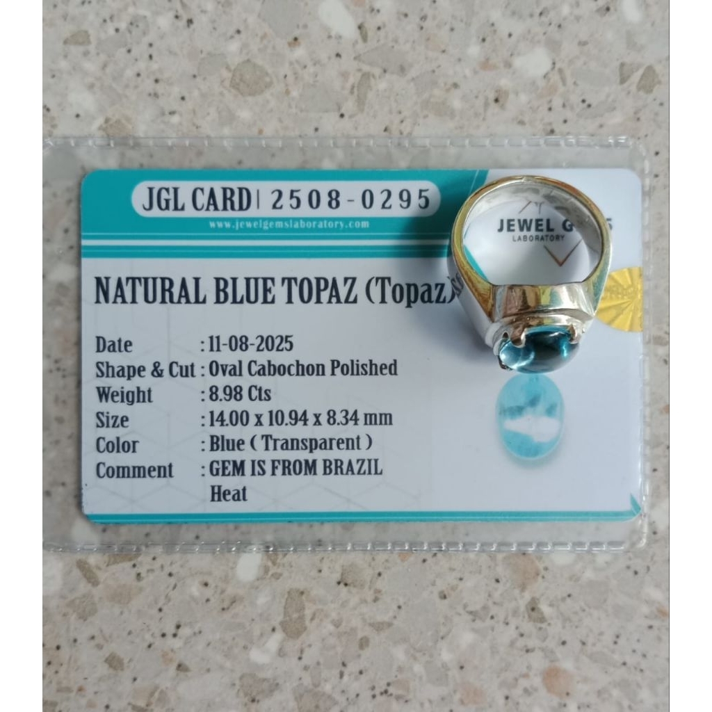 Natural Blue Topaz Crystal Besar