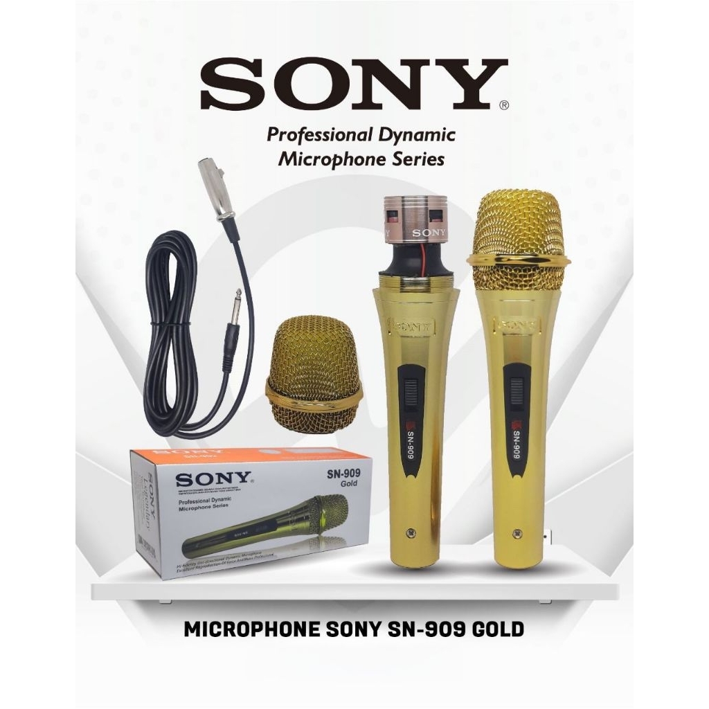 Mic kabel microphone SONY SN-909 GOLD