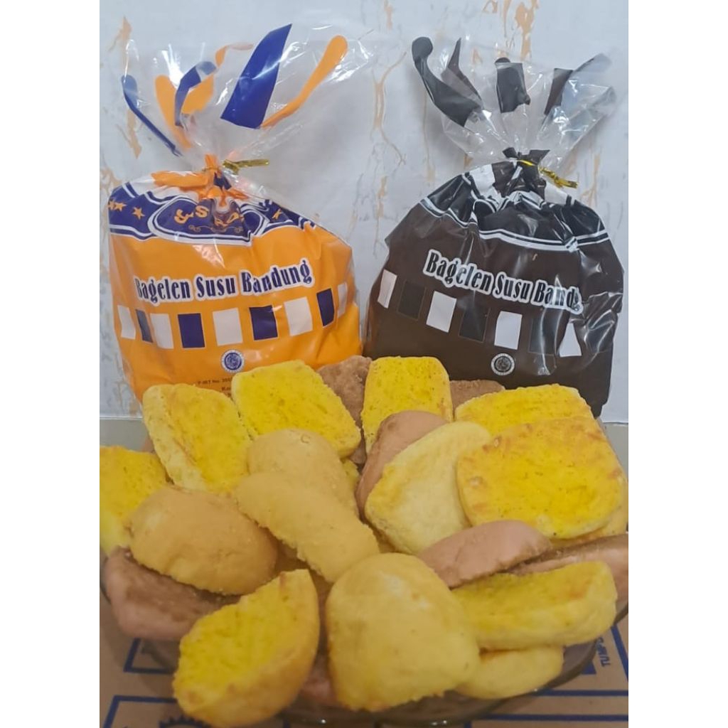 

roti kering bagelen susu bandung isi 2 kantong rasa mix