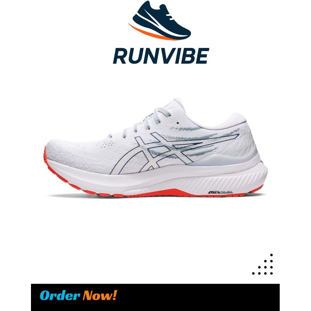 Sepatu RunningAsics Kayano 29 White Blue Orange