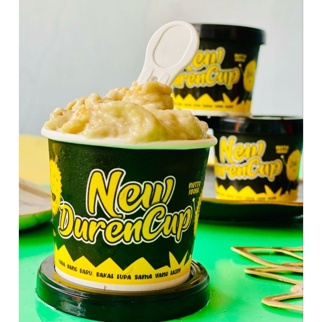New Durian Cup / Es Krim Duren daging asli full daging