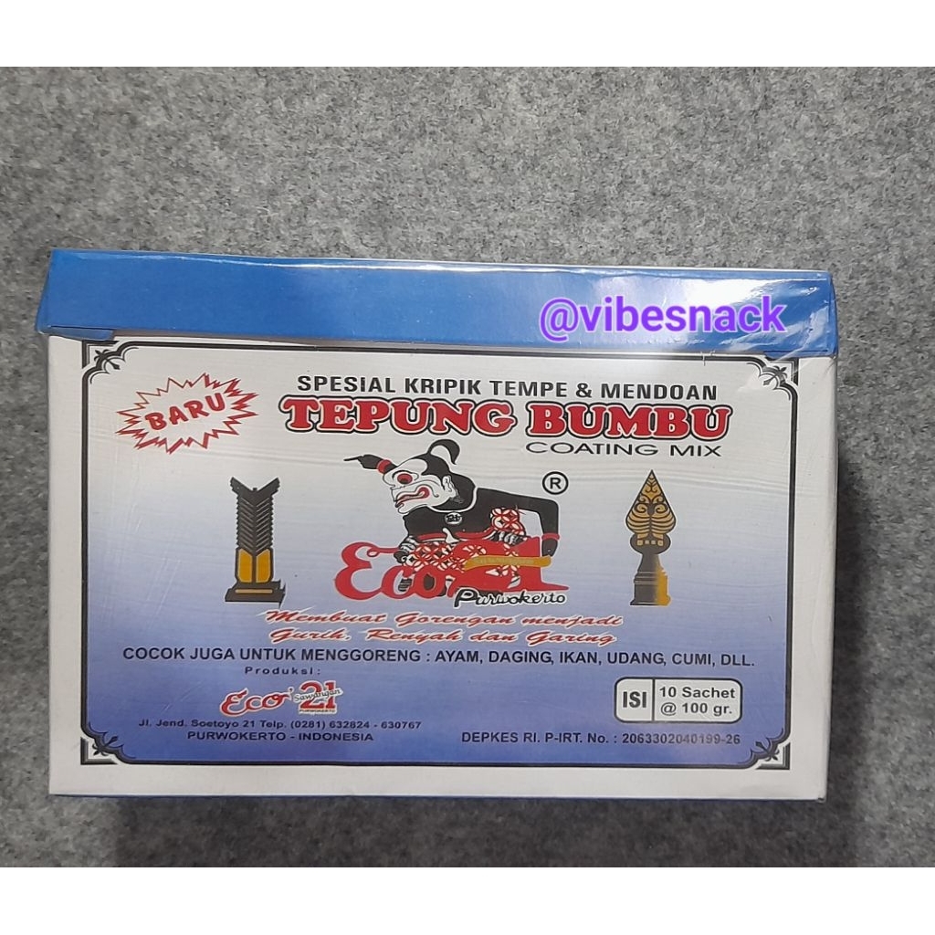

Tepung Bumbu Mendoan Eco 21 Kemasan Dus 1000 gr