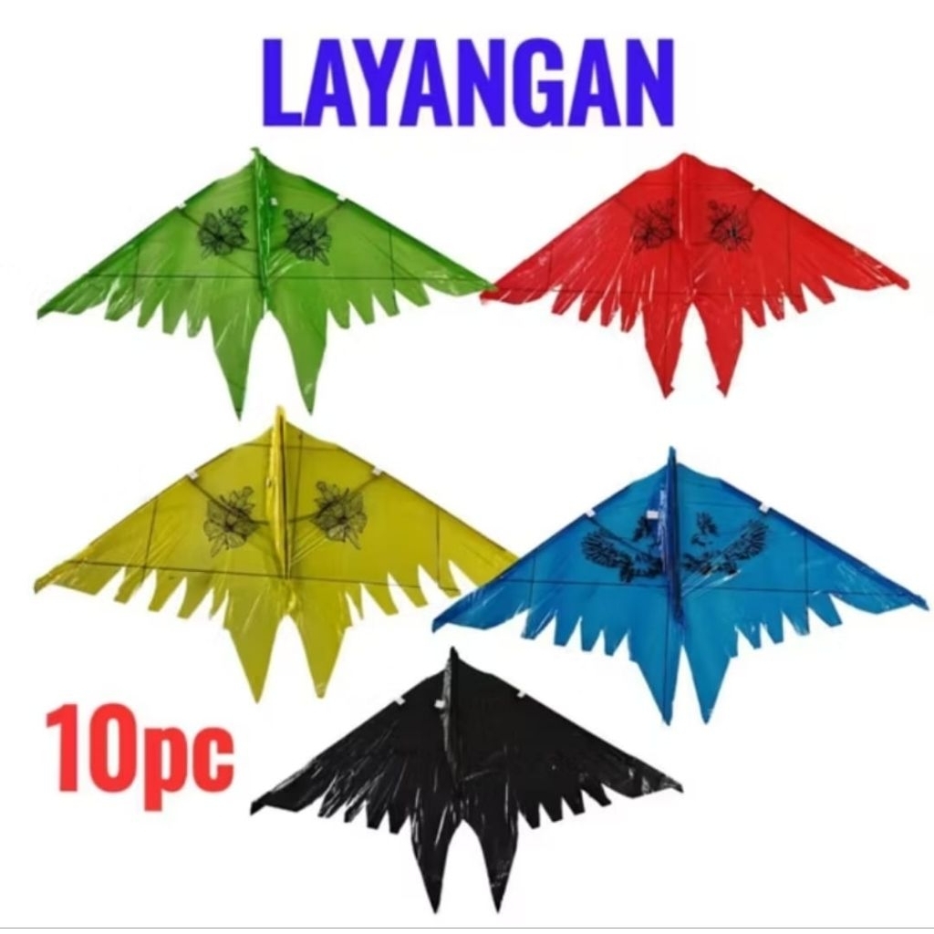 Layangan Inul | Layangan Lowo Plastik isi 10pcs