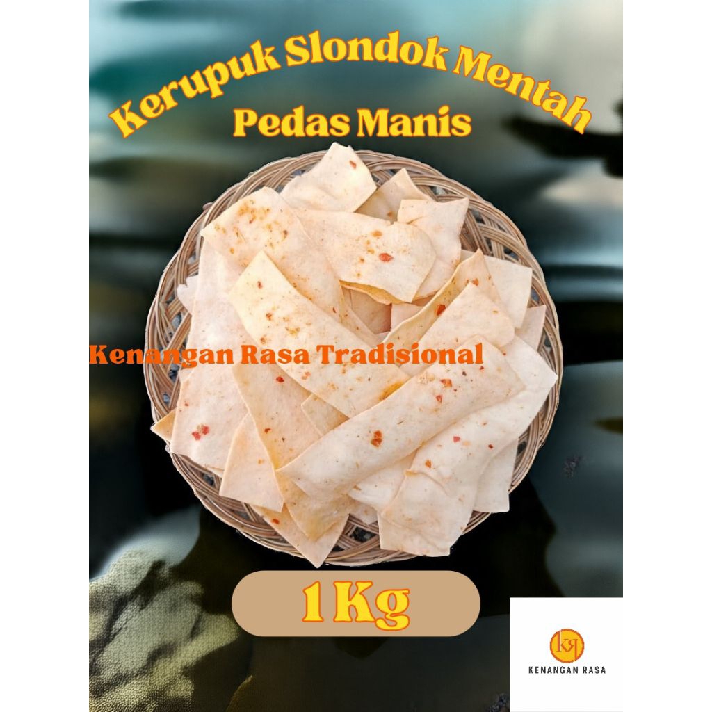 

Kerupuk Slondok Mentah Pedas Manis 1 Kg | Camilan Tradisional Singkong Gurih Menggoda