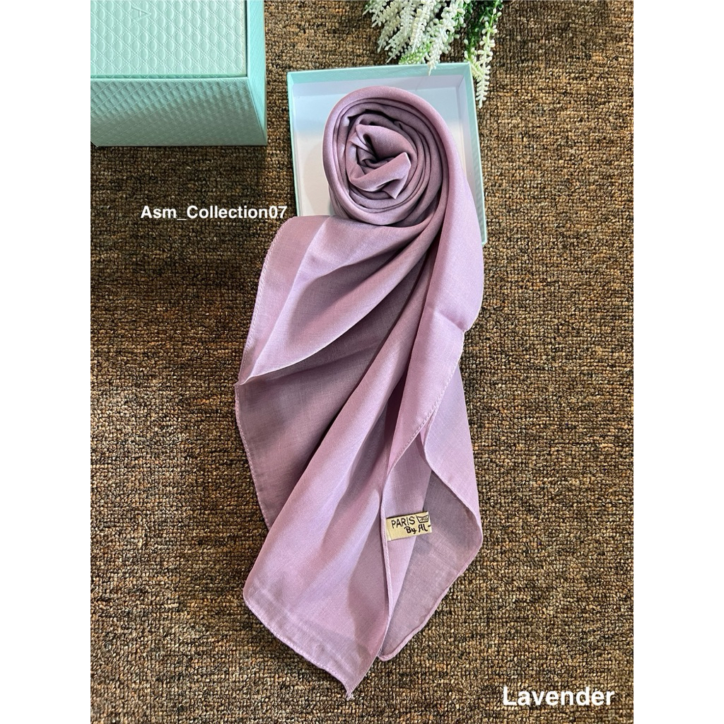 HIJAB SEGIEMPAT PARIS PREMIUM ALMAHIRA (LAVENDER)